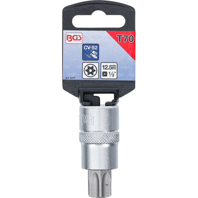BGS Dopsleutelbit 1/2" Torx met boring T70