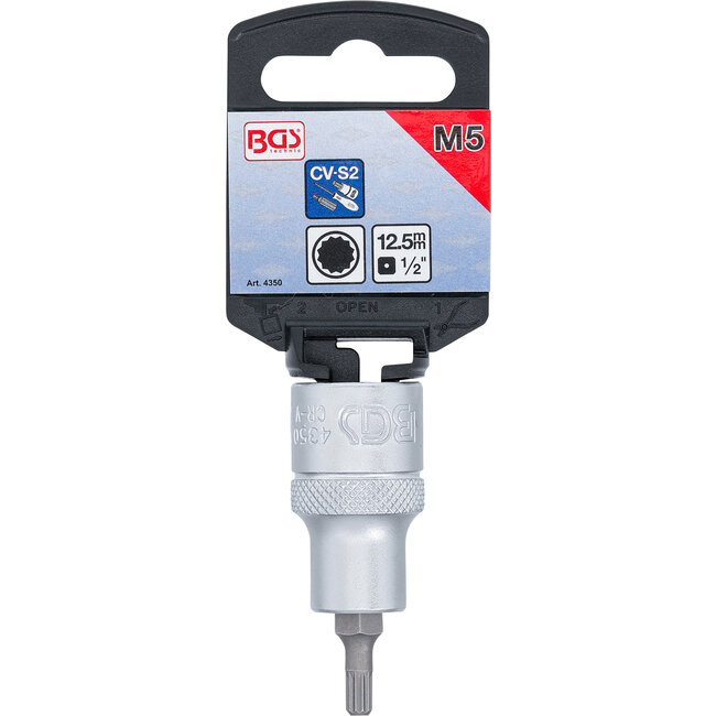 BGS Dopsleutelbit 1/2" veeltand (voor XZN) M5