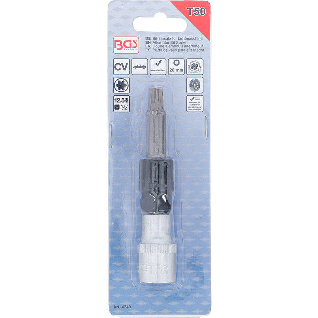 BGS Dopsleutelbit voor dynamo 1/2" Torx T50