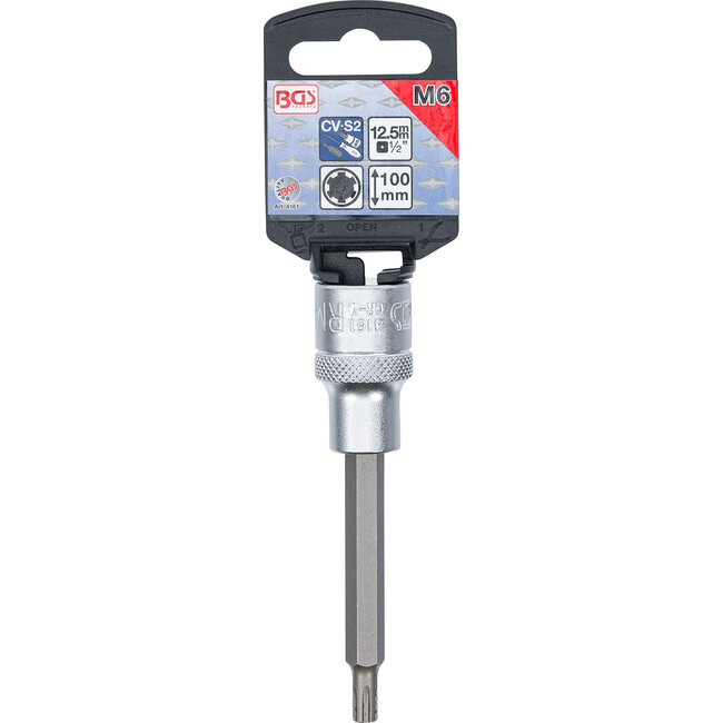 BGS Dopsleutelbit lengte 100 mm 1/2" wigprofiel (voor RIBE) M6