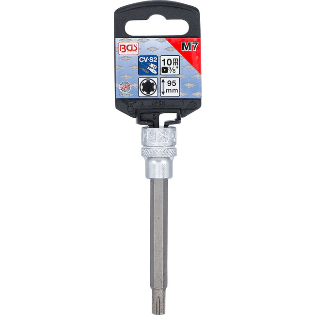 BGS Dopsleutelbit lengte 100 mm 3/8" wigprofiel (voor RIBE) M7