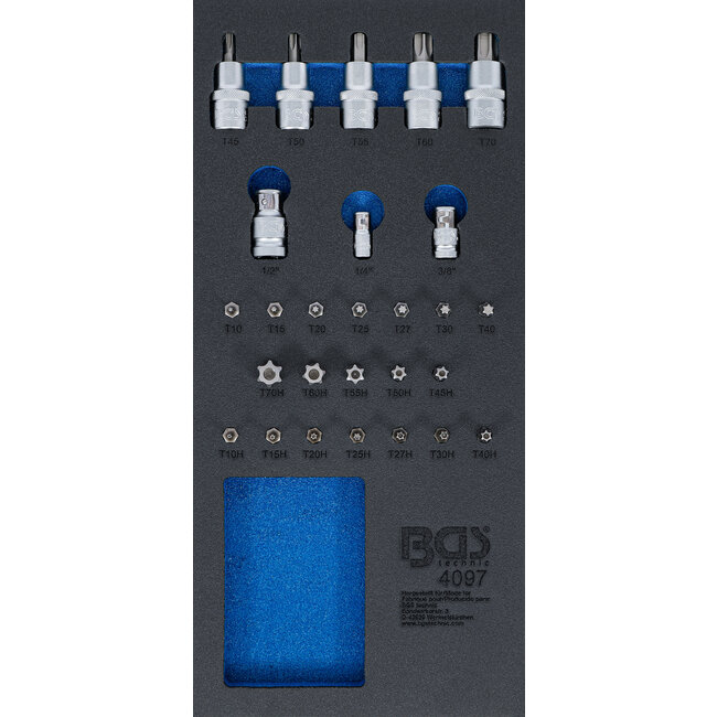 BGS Bit- en dopsleutelassortiment 27 delig