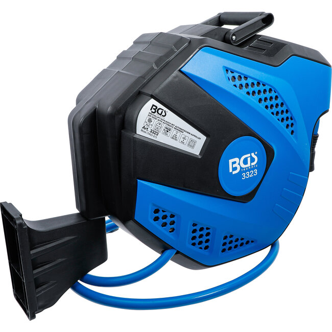 BGS Persluchtslang met oproller automatisch 12 meter + 2 meter