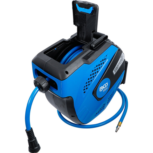 BGS Persluchtslang met oproller automatisch 12 meter + 2 meter