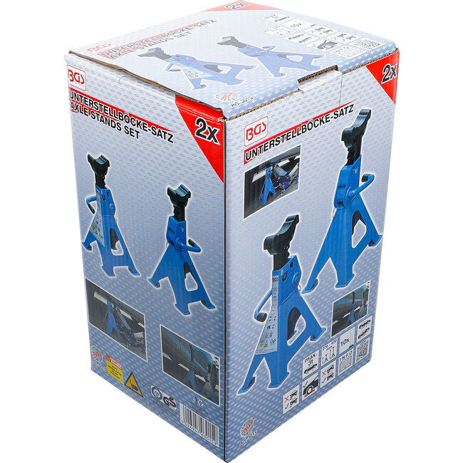 BGS Assteun draagvermogen 3000 kg / paar slag 276 - 420 mm 1 paar