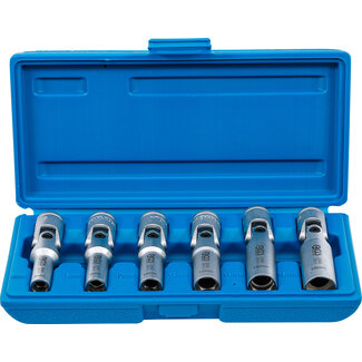 BGS technic Universele bougie gewrichtssleutel-set zeskant 3/8" 8 - 16 mm 6 delig