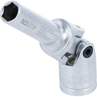BGS technic Cardan bougiedop zeskant 3/8" 8 mm
