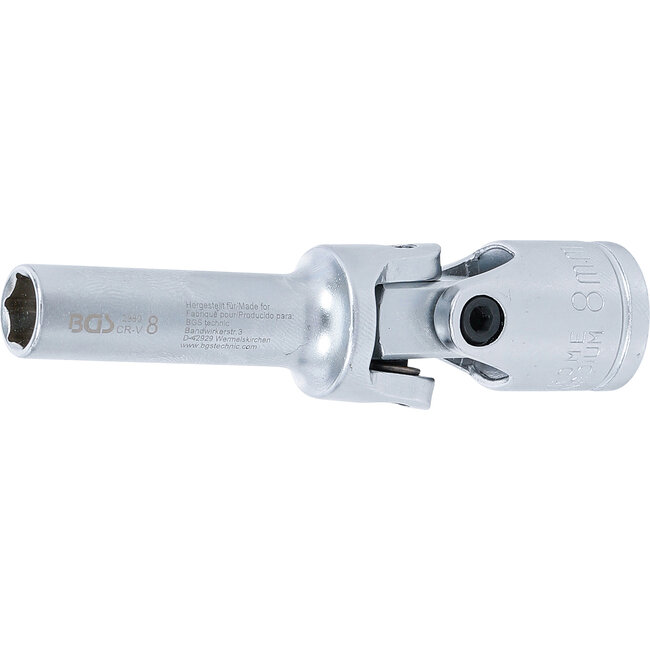 BGS Cardan bougiedop zeskant 3/8" 8 mm
