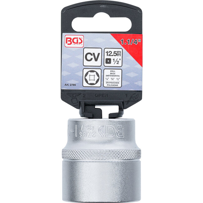 BGS Dopsleuteldop zeskant 1/2" 1.1/4"