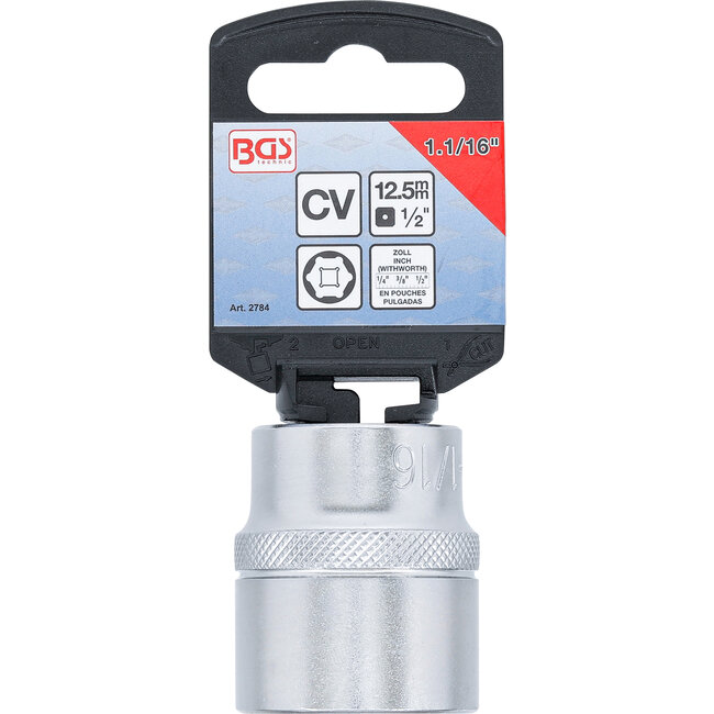 BGS Dopsleuteldop zeskant 1/2" 1.1/16"