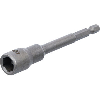BGS technic Dopsleutel zeskant extra lang voor boormachines 11 mm