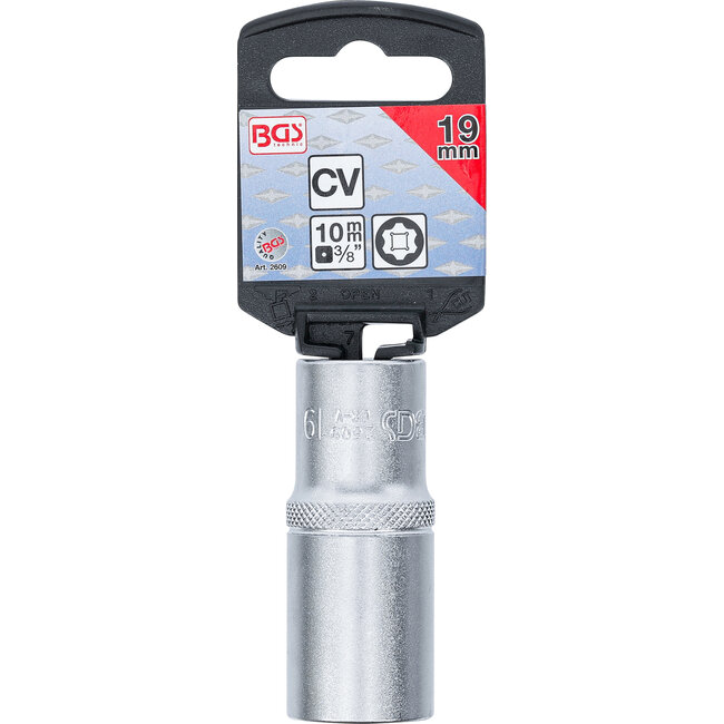 BGS Dopsleuteldop Super Lock - diep - 3/8" - 19 mm