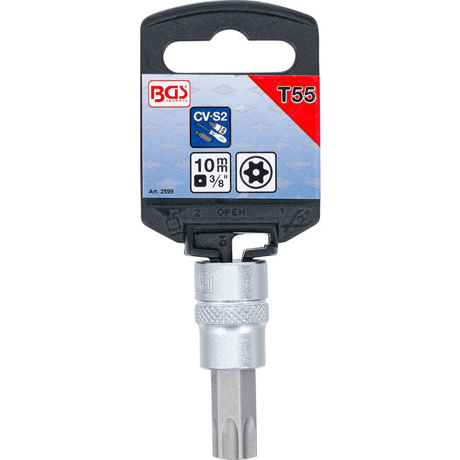 BGS Dopsleutelbit 3/8" Torx met boring T55