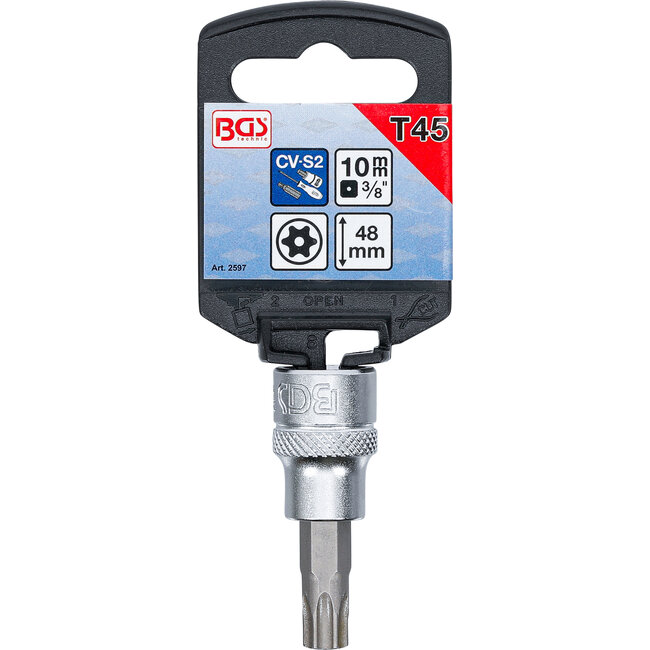 BGS Dopsleutelbit 3/8" Torx met boring T45