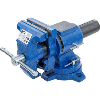 BGS technic Bankschroef - 100 mm spanbekken - 360° draaibaar