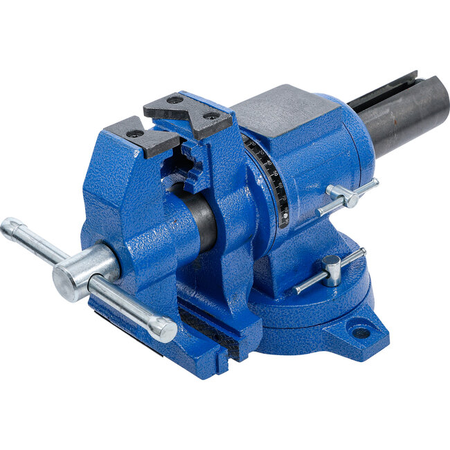 BGS Bankschroef - 100 mm spanbekken - 360° draaibaar