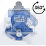 BGS Bankschroef - 100 mm spanbekken - 360° draaibaar