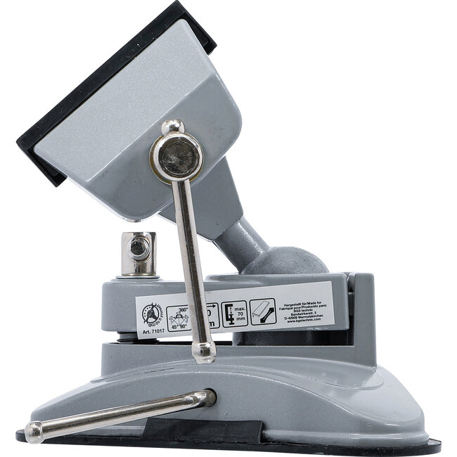 BGS Tafelbankschroef - zwenkbaar - bekken 70 mm - met vacuüm zuigvoet