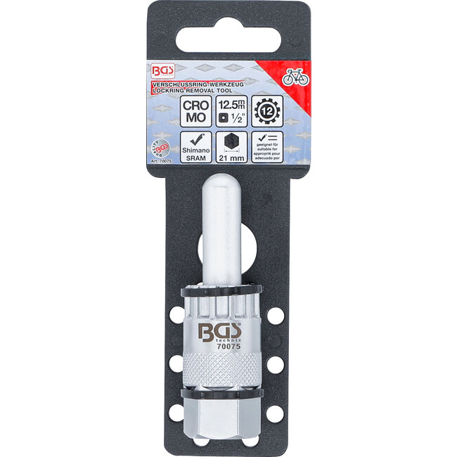 BGS Dopsleutel voor borgring - met centreerpen - voor 12 mm steekassen