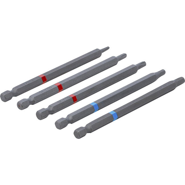 BGS Bitset - 5-delig - Extra Lang (110 mm) - Binnenzeskant & Torx
