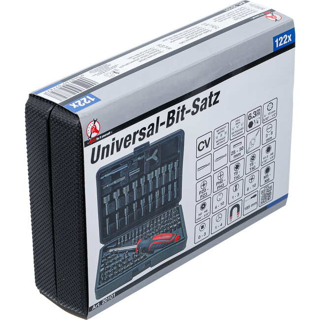BGS Universele bitset - 1/4" buitenzeskant - 122 delig