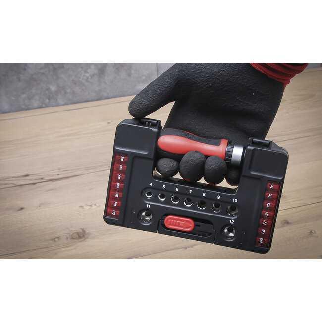 BGS Bit-/Dopsleutelset - 38-delig - Met Rateldraaigreep