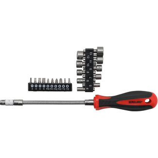 BGS Do it yourself Schroevendraaier bitset - met flexibele schacht - 31 delig