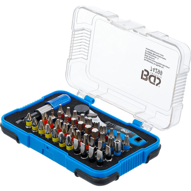 BGS Color bitset - met bit-ratelsleutel - 1/4" - 43 delig