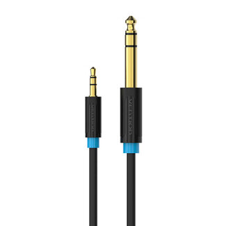 Vention 3.5 mm Jack naar 6.35 mm Jack Aux Audio Kabel - Bi-directioneel - 3 meter