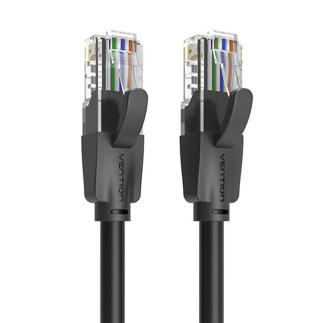 Vention UTP Netwerkkabel Cat6 zwart, 8 meter