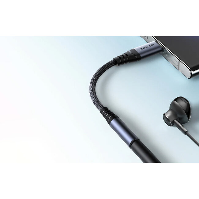 Joyroom Audio adapter USB-C naar 3.5mm - Zwart