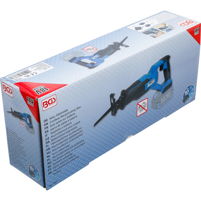 BGS Accu sabelzaag - borstelloos - 18 V - zonder accu