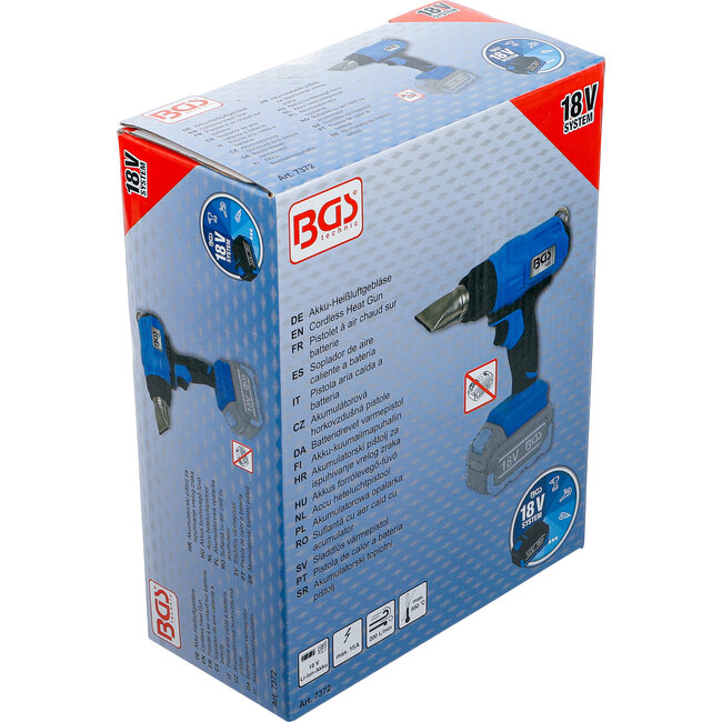BGS Accu heteluchtpistool - 18 V - zonder accu