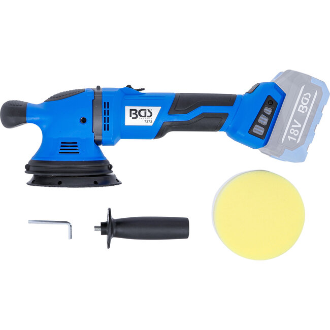 BGS Excentrische accu polijstmachine - borstelloos - 18 V - zonder accu