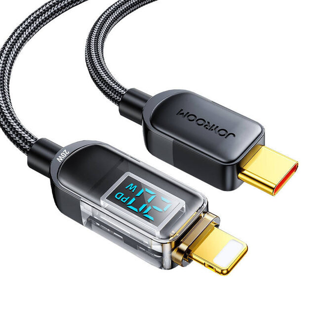 Joyroom USB-C Lightning-kabel - 20 Watt - met laadvermogendisplay - 1,2 meter