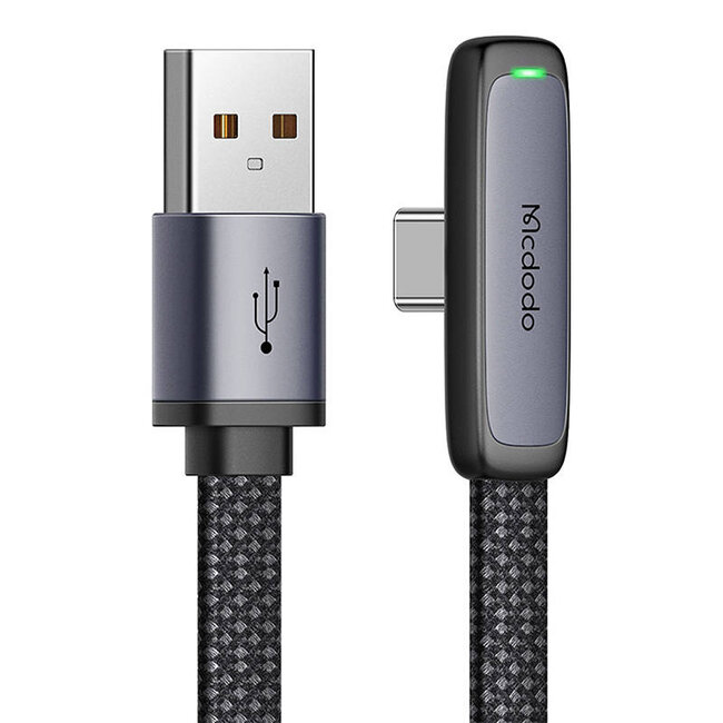Mcdodo USB naar USB-C kabel  - Hoek 90 graden - 1,2 meter