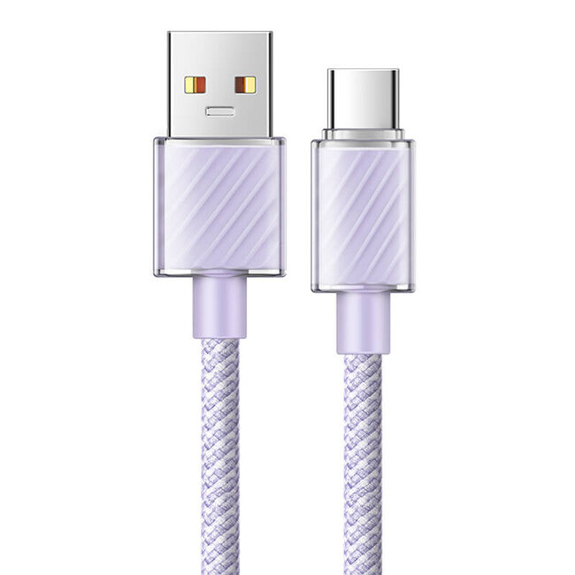 Mcdodo USB-A naar USB-C kabel - 1,2 meter - Paars