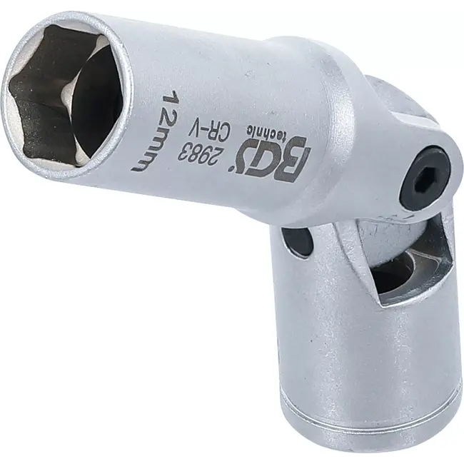 BGS Cardan bougiedop zeskant 3/8" 12 mm