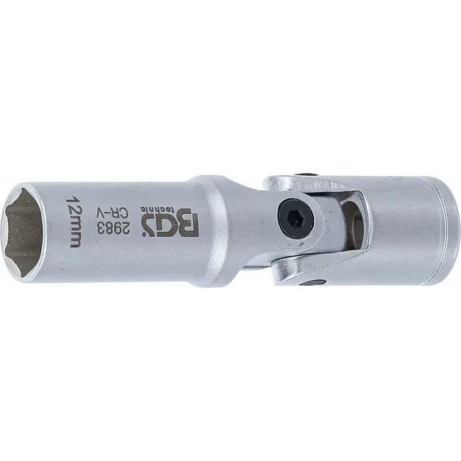 BGS Cardan bougiedop zeskant 3/8" 12 mm