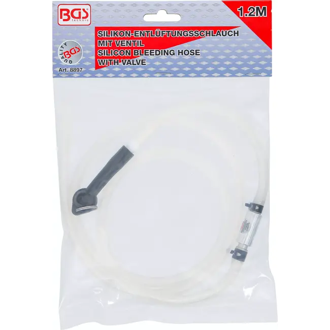 BGS Remontluchter slang met terugslagklep 1,2 meter