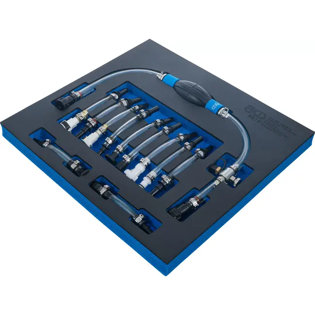 BGS Diesellagedrukcircuit-ontluchtingsset 12 delig
