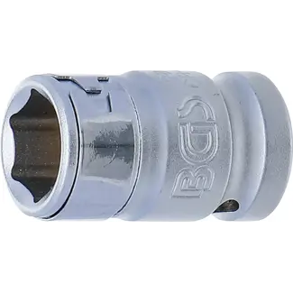BGS technic Bitadapter met blokkeerkogel binnenvierkant 1/2" - binnenzeskant 14 mm