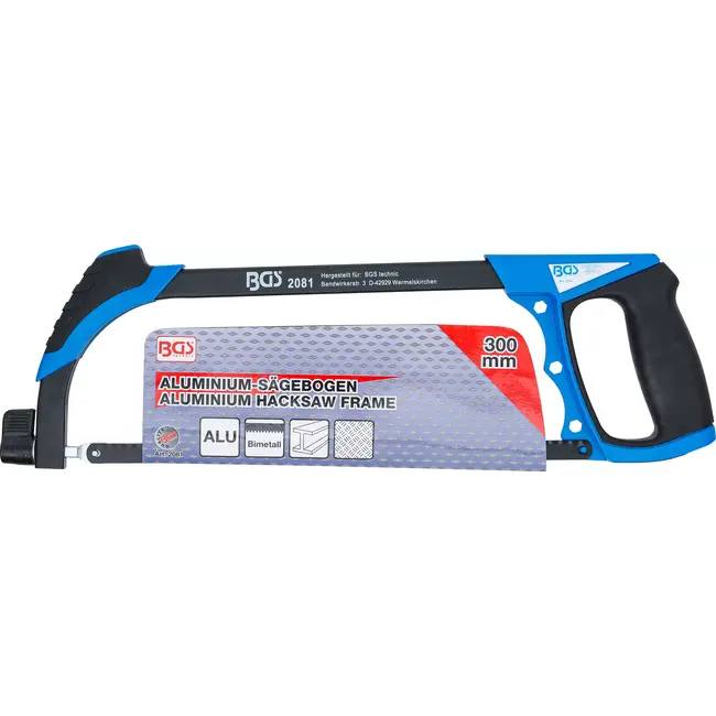 BGS Aluminium zaagbeugel met HSS-zaagblad, 300 mm