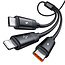 Mcdodo 3-in-1 USB naar USB-C / Lightning / Micro USB-kabel - 3.5A - 1,2 meter