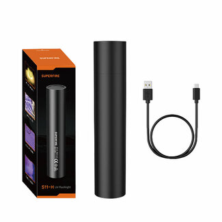 Superfire UV Zaklamp S11-H - 365Nm - USB