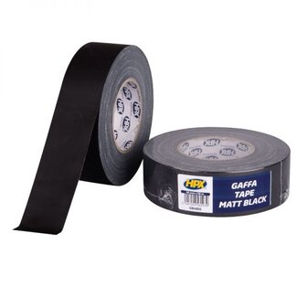 HPX Gaffer Tape Mat Zwart 48 mm x 50 m