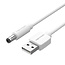 Vention Stroomkabel USB 2.0 naar DC 5,5mm 5V - 1,5 meter -  Wit