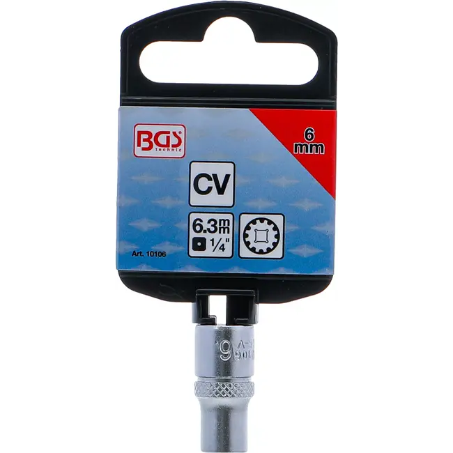 BGS Dopsleuteldop Gear Lock - 1/4" - 6 mm