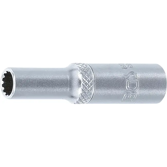 BGS Dopsleuteldop Gear Lock, diep - 1/4" - 6 mm