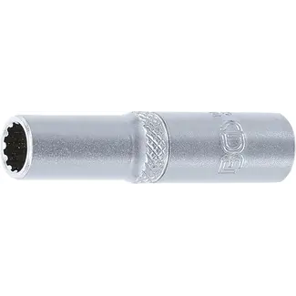 BGS technic Dopsleuteldop Gear Lock, diep - 1/4" - 7 mm